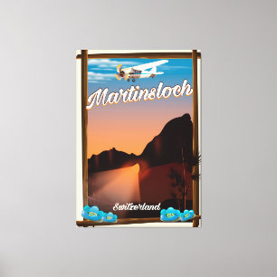 Reiseplakat Martinsloch Schweiz Leinwanddruck