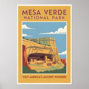 Reiseplakat Mesa Verde Nationalpark  Poster