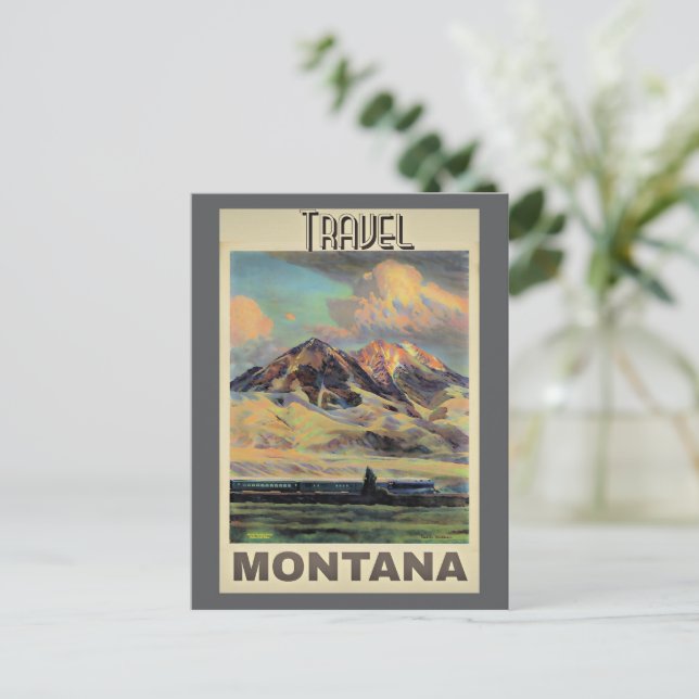 Reiseplakat Montana, Postkarte (Stehend Vorderseite)