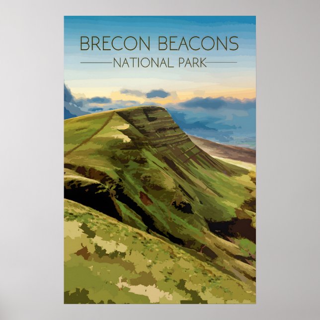 Reiseplakat Nationalpark Brecon Beacons Poster (Vorne)