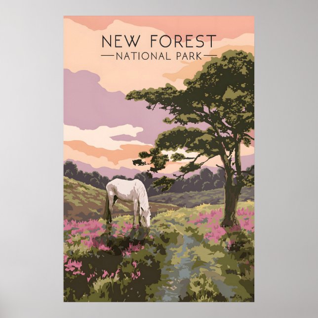 Reiseplakat Nationalpark New Forest Poster (Vorne)