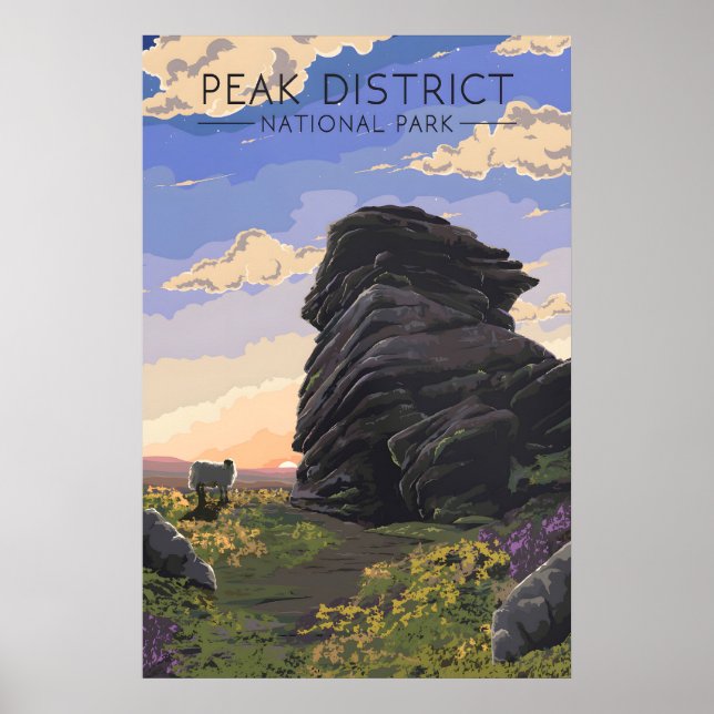 Reiseplakat Nationalpark Peak District Poster (Vorne)