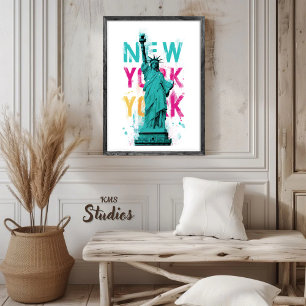 Reiseplakat New York USA Wandkunst Heimdekora Poster