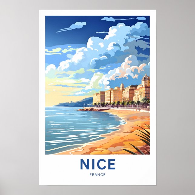 Reiseplakat Nice France Poster (Vorne)