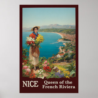 Reiseplakat Nizza, Frankreich  Poster