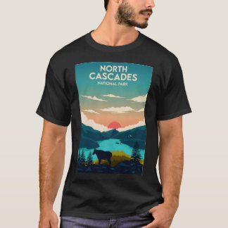 Reiseplakat North Cascades National Park T-Shirt