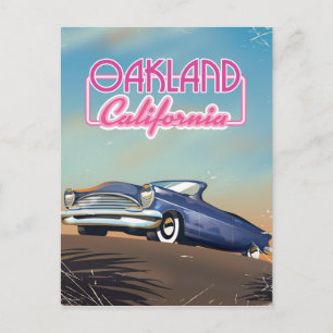 Reiseplakat Oakland Kalifornien Postkarte