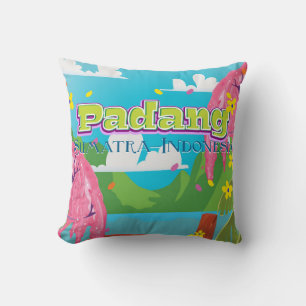 Reiseplakat Padang indonesia Kissen