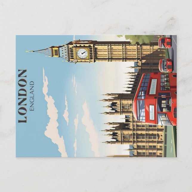 Reiseplakat Postkarte (Vorderseite)