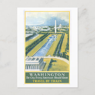 Reiseplakat Postkarte aus dem alten Washington DC