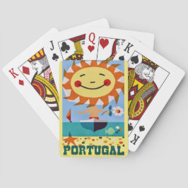 Reiseplakat Postkarte Portugal Spielkarten