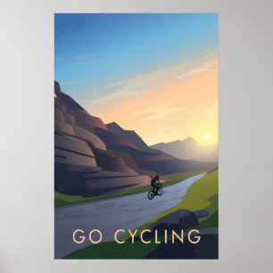 Reiseplakat Radfahren Poster