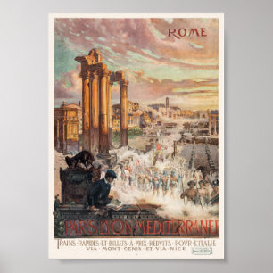 Reiseplakat Rom Vintage 1906 Poster