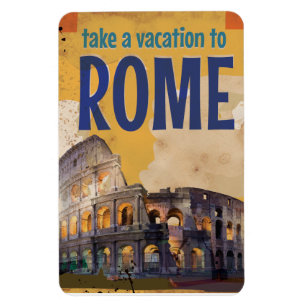 Reiseplakat Rom Vintage Magnet