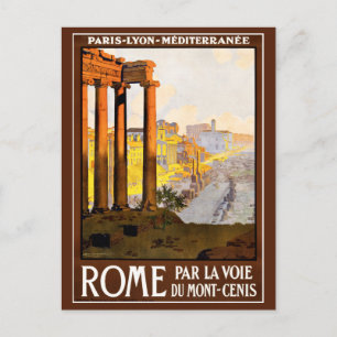 Reiseplakat Rom Vintage Postkarte