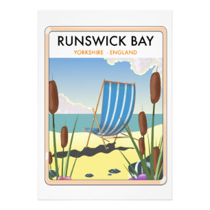 Reiseplakat Runswick Bay Yorkshire Fotodruck