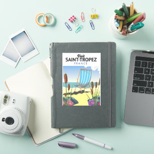 Reiseplakat Saint-Tropez Frankreich Aufkleber