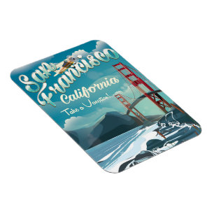 Reiseplakat San Francisco Magnet