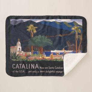 Reiseplakat - Santa Catalina Island, Kalifornien Sherpadecke