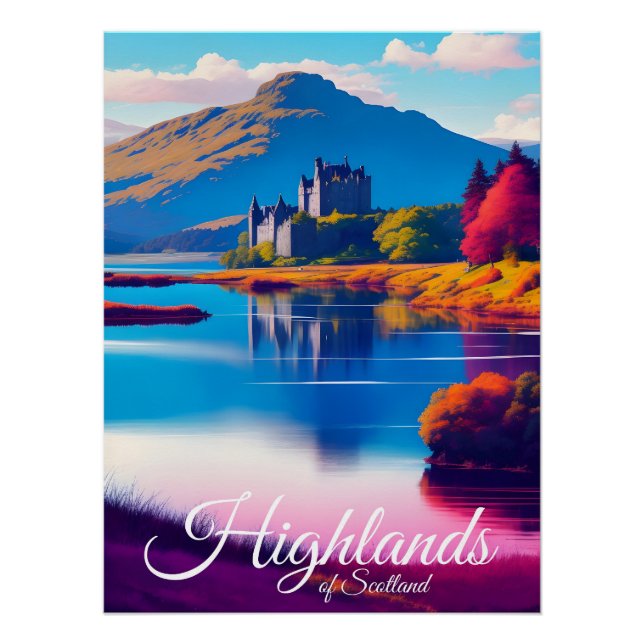 Reiseplakat Schottische Highlands Poster (Vorderseite)