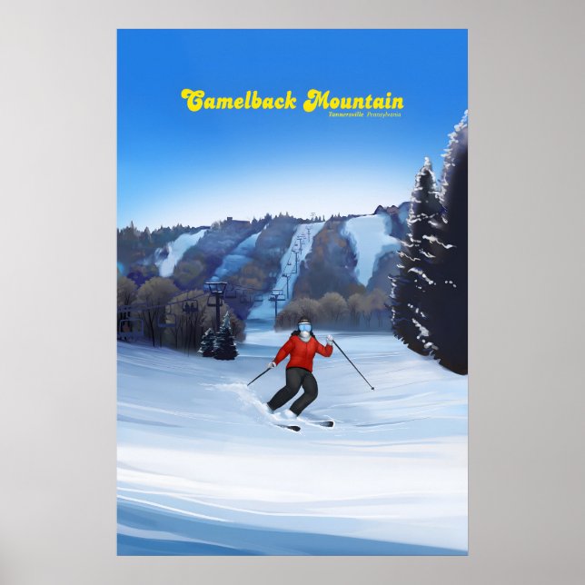 Reiseplakat Skigebiet Camelback Mountain Poster (Vorne)