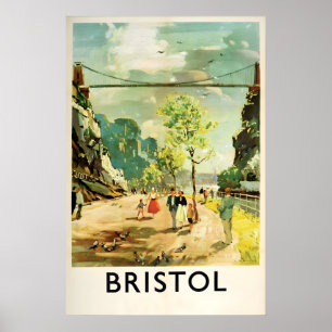 Reiseplakat UK Bristol, England. Britisch Poster