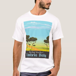 Reiseplakat Umbrien Italien T-Shirt