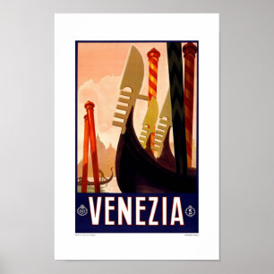 Reiseplakat Venedig im Vintage-Stil 2 Poster