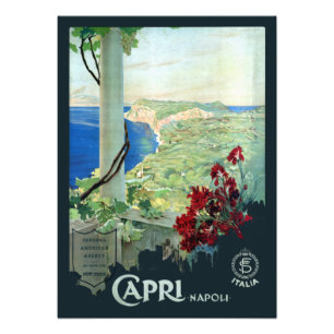 Reiseplakat Vintage Capri Napoli Italien Fotodruck