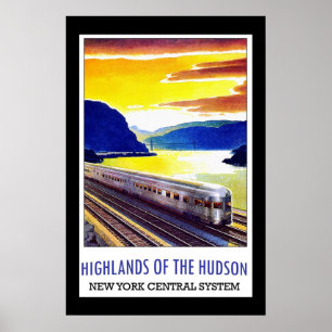 Reiseplakat Vintage Hudson New York Poster