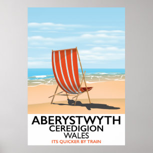 Reiseplakat von Aberystwyth Wales Poster