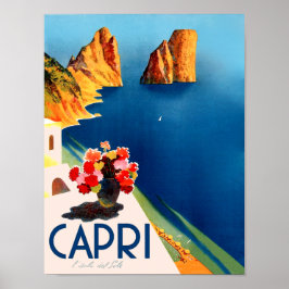Reiseplakat von Capri, Italien Poster
