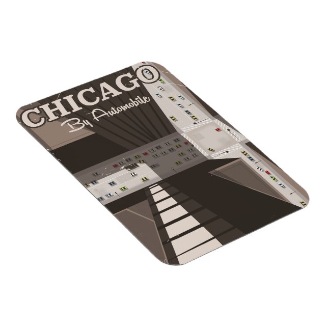 Reiseplakat von Chicago City Magnet (Rechte Seite)