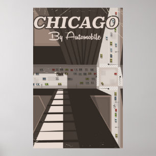 Reiseplakat von Chicago City Poster