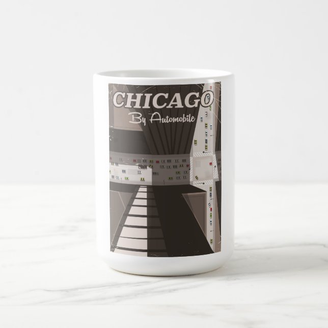 Reiseplakat von Chicago City Tasse (Mittel)