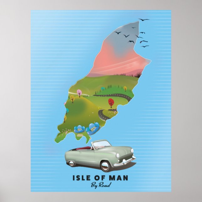 Reiseplakat von Isle of Man Poster (Vorne)