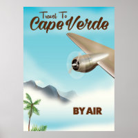 Reiseplakat von Kap Verde Air