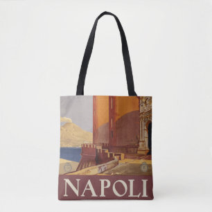 Reiseplakat von Vesuv und der Bucht von Neapel