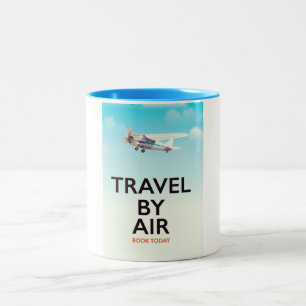 Reiseplakat Zweifarbige Tasse