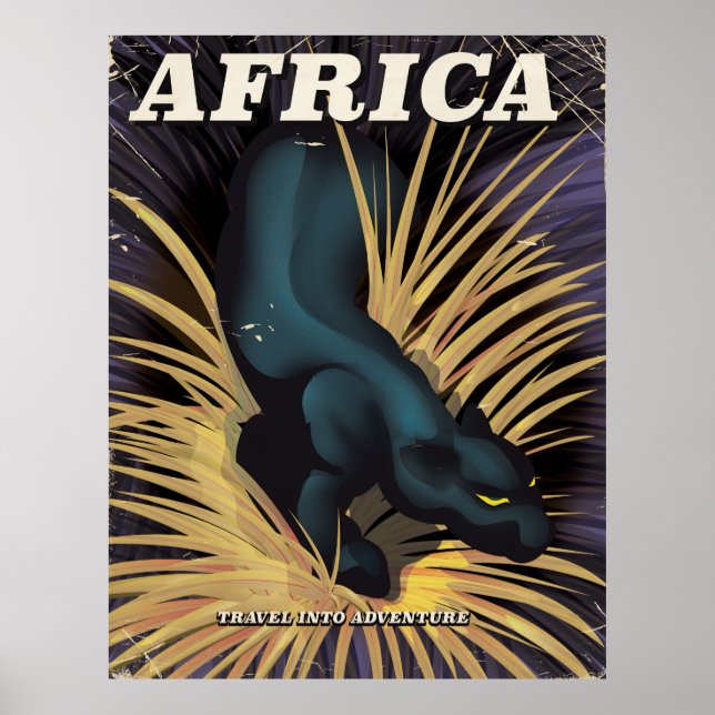 Reiseplakatdruck in Afrika Poster (Vorne)