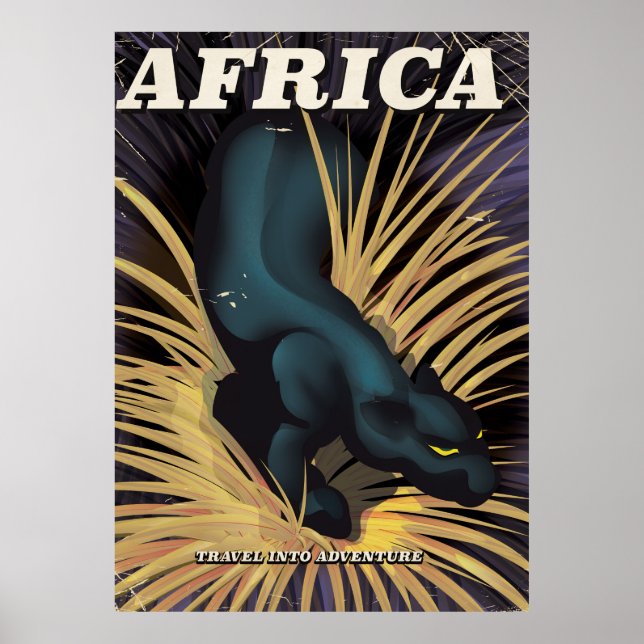 Reiseplakatdruck in Afrika Poster (Vorne)