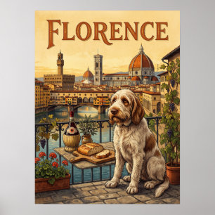 Reiseplakate im Vintage-Stil Florenz Italien Hun Poster
