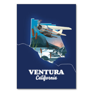 Reiseplan Ventura California Tischnummer