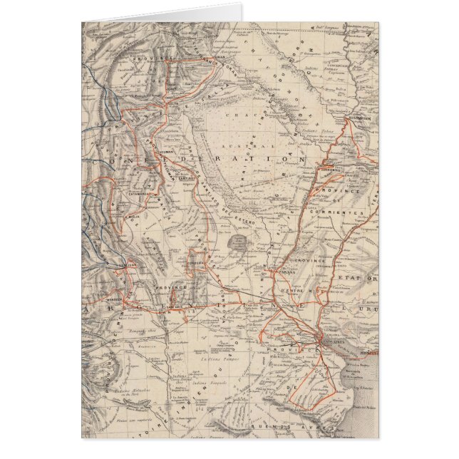 Reiseplan von Dr. V Martin de Moussy (Vorne)