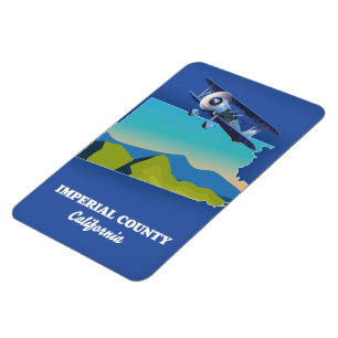 Reiseplan von Imperial County California Tasse Magnet