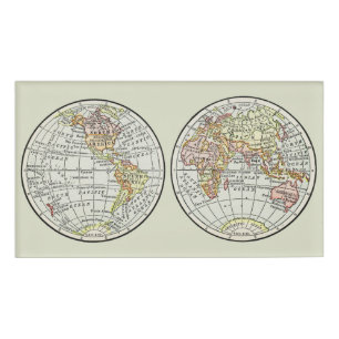 Reiseplaner Erde 1916 Welatlas Namenschild