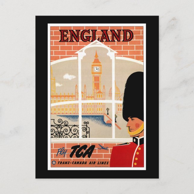Reiseplaner für England Postkarte (Vorderseite)