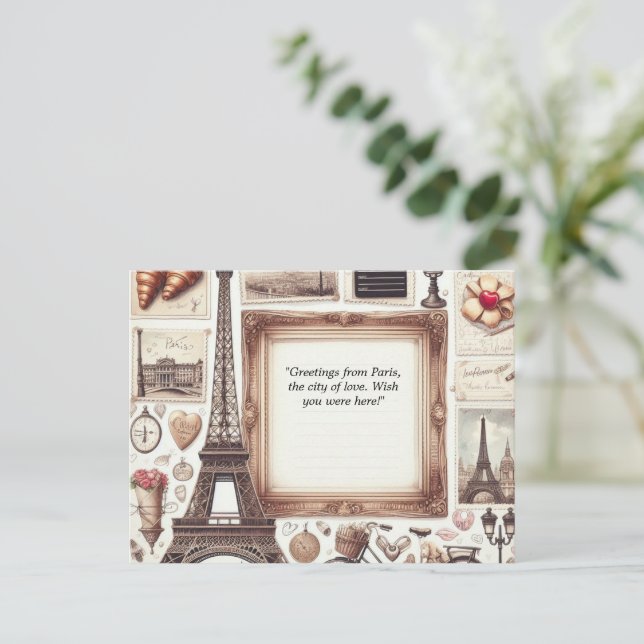 Reisepostkarte Feiertagspostkarte (Stehend Vorderseite)