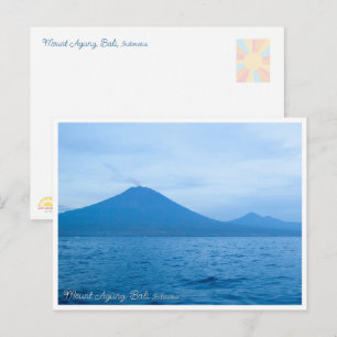 Reisepostkarte Mount Agung Bali Sonnenaufgang Feiertagspostkarte