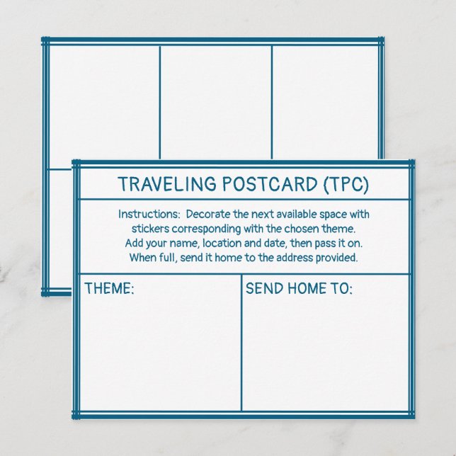 REISEPOSTKARTE (TPC) POSTKARTE (Vorne/Hinten)